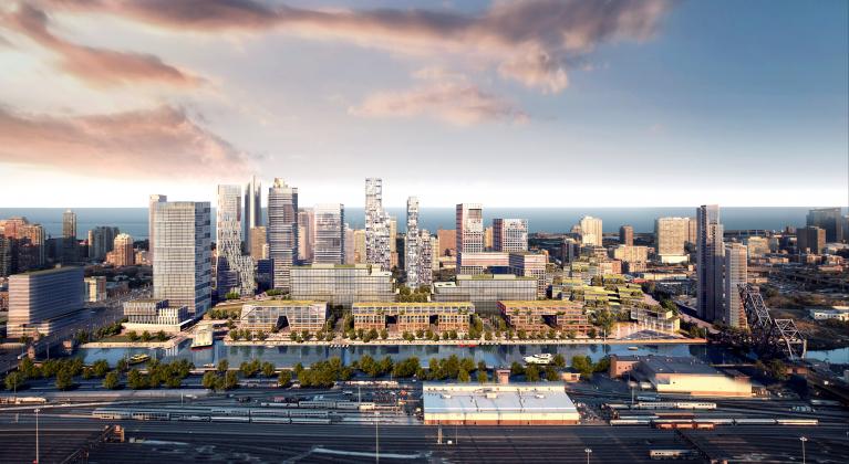 wide angle view of proposed 78 neighborhood